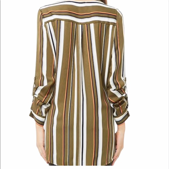 Striped High-Low Top - Picture 3 of 5